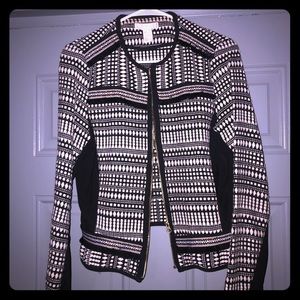 Black and White Tribal Blazer
